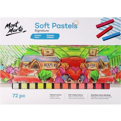 Zestaw Pasteli Miękkich Mont Marte 72szt Zestaw Pasteli Miękkich Mont Marte 72szt