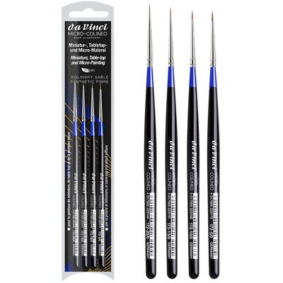 Zestaw pędzli da Vinci Micro-Colineo, 4 sztuki Zestaw pędzli da Vinci Micro-Colineo, 4 sztuki