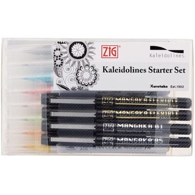 Zestaw Pisaków I Cienkopisów Kuretake Kaleidolines Starter Set 14 El. Zestaw Pisaków I Cienkopisów Kuretake Kaleidolines Starter Set 14 El.