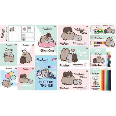 inna (Inny) ZESTAW PLASTYCZNY WYPRAWKA SZKOLNA PUSHEEN - 15 ELEMENTÓW KLASA 1-3 inna (Inny) ZESTAW PLASTYCZNY WYPRAWKA SZKOLNA PUSHEEN - 15 ELEMENTÓW KLASA 1-3