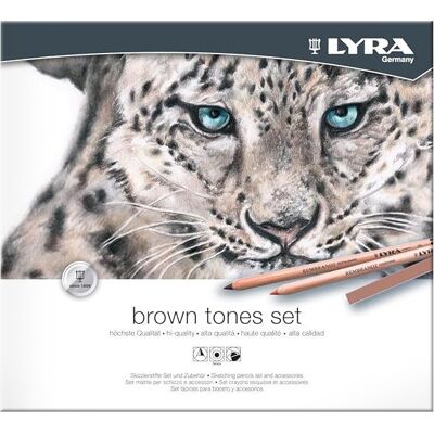 Zestaw Rysunkowy Brown Tones Set Lyra, 25 Elem. Zestaw Rysunkowy Brown Tones Set Lyra, 25 Elem.
