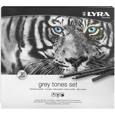 Zestaw Rysunkowy Grey Tones Set Lyra, 25 Elem. Zestaw Rysunkowy Grey Tones Set Lyra, 25 Elem.