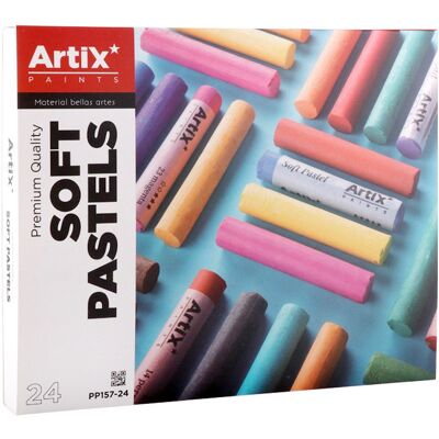Zestaw suchych pasteli Artix, 24 kolory Zestaw suchych pasteli Artix, 24 kolory