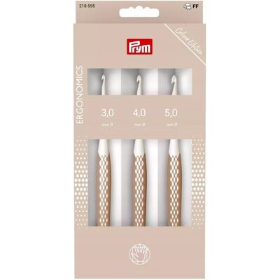 Zestaw szydełek Prym ergonomics 5 szt. 3, 4, 5 mm - szydełka PRYM 218595 Zestaw szydełek Prym ergonomics 5 szt. 3, 4, 5 mm - szydełka PRYM 218595