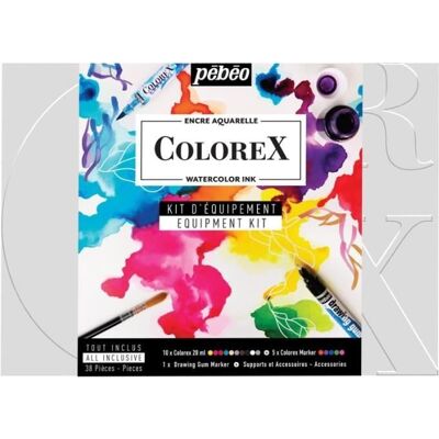 Zestaw tuszy akwarelowych - PEBEO - Colorex - 38 szt. - Multikolorowy - Mieszany - Dorośli Zestaw tuszy akwarelowych - PEBEO - Colorex - 38 szt. - Multikolorowy - Mieszany - Dorośli