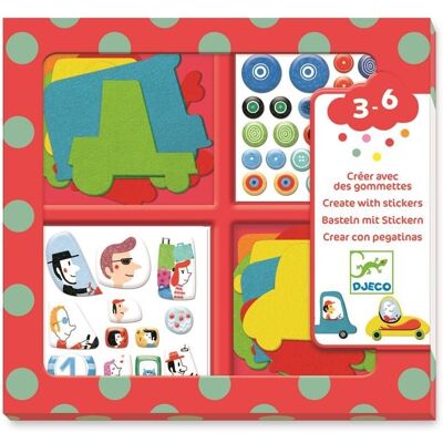Zestaw do tworzenia naklejek samochodowych Djeco - Dla dzieci 3-6 lat Zestaw do tworzenia naklejek samochodowych Djeco - Dla dzieci 3-6 lat
