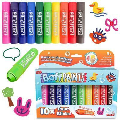 Inny producent ZIMPLI - 10 x Duże Kredki do Malowania w Kąpieli, Kredki do Wanny, Pisaki do Malowania dla Dzieci, Twist & Paint, Intensywne Kolory, Bez Bałaganu, Ł.. Inny producent ZIMPLI - 10 x Duże Kredki do Malowania w Kąpieli, Kredki do Wanny, Pisaki do Malowania dla Dzieci, Twist & Paint, Intensywne Kolory, Bez Bałaganu, Ł..