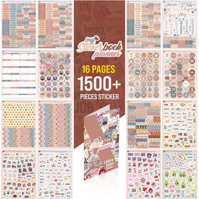 Inny producent Colortouch Zestaw Naklejek – 1500 Sztuk Naklejek Do Planera Miesięcznego – Akcesoria Do Kalendarza, Planera, Organizera, Dziennika, Notatnika – Albu.. Inny producent Colortouch Zestaw Naklejek – 1500 Sztuk Naklejek Do Planera Miesięcznego – Akcesoria Do Kalendarza, Planera, Organizera, Dziennika, Notatnika – Albu..