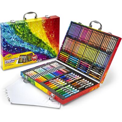 Crayola Tęczowa Walizka Kolorów - Zestaw 140 Szt. Kredki I Markery Crayola Tęczowa Walizka Kolorów - Zestaw 140 Szt. Kredki I Markery
