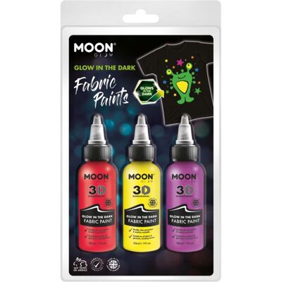 ABC Farbki Do Tkanin Ubrań Koszulek 3x30ml Glow Dark ABC Farbki Do Tkanin Ubrań Koszulek 3x30ml Glow Dark