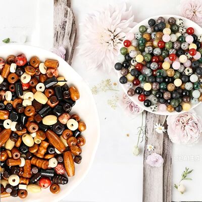 Inny producent Koraliki Z Naturalnego Kamienia Szlachetnego Do Biżuterii Kolorowe A-100 Sztuk (Drewniane Koraliki) Inny producent Koraliki Z Naturalnego Kamienia Szlachetnego Do Biżuterii Kolorowe A-100 Sztuk (Drewniane Koraliki)