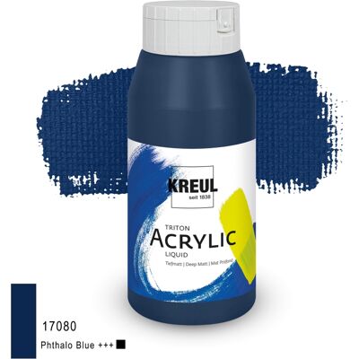 Kreul Triton Acrylic Liquid – Błękit Ftalowy, 750 Ml Kreul Triton Acrylic Liquid – Błękit Ftalowy, 750 Ml