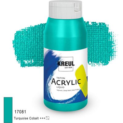 Kreul Triton Acrylic Liquid – Turkus Kobaltowy, 750 Ml Kreul Triton Acrylic Liquid – Turkus Kobaltowy, 750 Ml