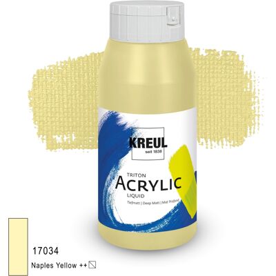 Kreul Triton Acrylic Liquid – Żółcień Neapolitańska, 750 Ml Kreul Triton Acrylic Liquid – Żółcień Neapolitańska, 750 Ml