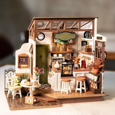 Inny producent Model Zestaw Kawiarenka Drewniany Miniatura Diy Składany Kreatywny Inny producent Model Zestaw Kawiarenka Drewniany Miniatura Diy Składany Kreatywny