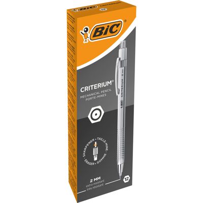 Ołówek Automatyczny Hb 2 Mm, Criterium 12 Szt., Bic Ołówek Automatyczny Hb 2 Mm, Criterium 12 Szt., Bic
