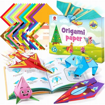 Inny producent Papier Origami 320 Arkuszy Kolorowy Składany Zestaw Kształty Wzory Inny producent Papier Origami 320 Arkuszy Kolorowy Składany Zestaw Kształty Wzory