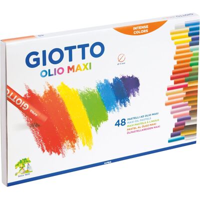 GIOTTO Pastele Olejne Olio Maxi 48 Kolorów Dla Dzieci Do Szkoły GIOTTO Pastele Olejne Olio Maxi 48 Kolorów Dla Dzieci Do Szkoły
