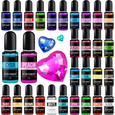 TRS Pigment Do Żywicy Epoksydowej 30 Kolorów Płynne Barwniki Transparentne Diy TRS Pigment Do Żywicy Epoksydowej 30 Kolorów Płynne Barwniki Transparentne Diy