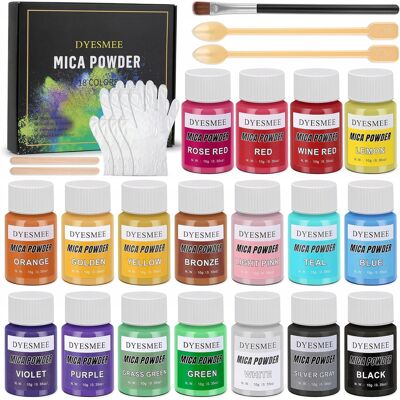 TRS Pigment Miki Dyesmee 18 Kolorów Proszek Do Żywicy Mydeł Świec Diy TRS Pigment Miki Dyesmee 18 Kolorów Proszek Do Żywicy Mydeł Świec Diy