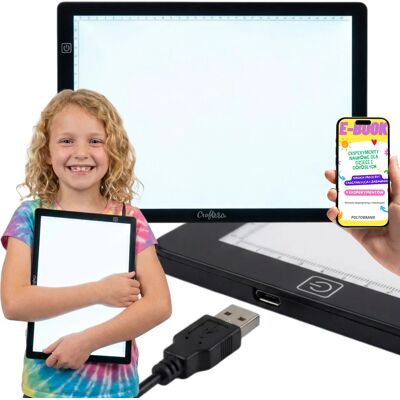 Pltb Tablet Graficzny Tablica Led A4 Crafts And Co Rysowanie Kaligrafia + E-Book Pltb Tablet Graficzny Tablica Led A4 Crafts And Co Rysowanie Kaligrafia + E-Book