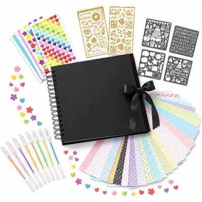 Inny producent Zestaw Do Scrapbookingu Album A4 1000 Naklejek Długopisy Szablony Inny producent Zestaw Do Scrapbookingu Album A4 1000 Naklejek Długopisy Szablony