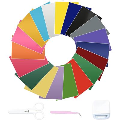 Inny producent Zestaw Naklejek Winylowych 20 Sztuk 30.5 X 21 Cm Wielokolorowych Inny producent Zestaw Naklejek Winylowych 20 Sztuk 30.5 X 21 Cm Wielokolorowych