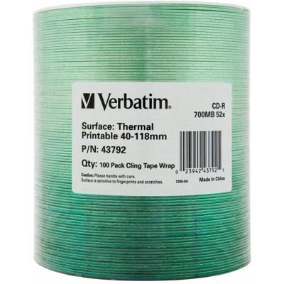 Inny producent Cd-R Verbatim 700mb 52x Thermal Printable No Id Brand (Wrap 100) Inny producent Cd-R Verbatim 700mb 52x Thermal Printable No Id Brand (Wrap 100)