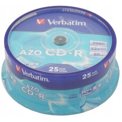 Inny producent Cd-R Verbatim 700mb Azo (Cake 25) Inny producent Cd-R Verbatim 700mb Azo (Cake 25)