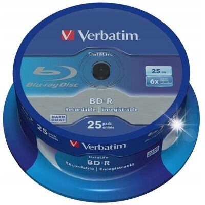 Inny producent Płyty Blu-Ray Verbatim Bd-R 25 Gb 25 Szt. Inny producent Płyty Blu-Ray Verbatim Bd-R 25 Gb 25 Szt.