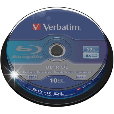 Inny producent Płyty Blu-Ray Verbatim Bd-R Dl 50gb Cake (10 Szt.) Inny producent Płyty Blu-Ray Verbatim Bd-R Dl 50gb Cake (10 Szt.)