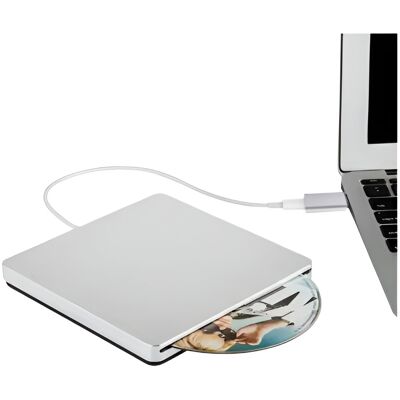 Tradebit Przenośny Napęd Cd/dvd Współpracujący Z Mac/windows/linux Usb-C Tradebit Przenośny Napęd Cd/dvd Współpracujący Z Mac/windows/linux Usb-C