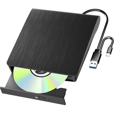 Inny producent Yaeonku Zewnętrzny Napęd Blu Ray Nagrywarka DVD CD USB 3.0 Typ C Slim Inny producent Yaeonku Zewnętrzny Napęd Blu Ray Nagrywarka DVD CD USB 3.0 Typ C Slim