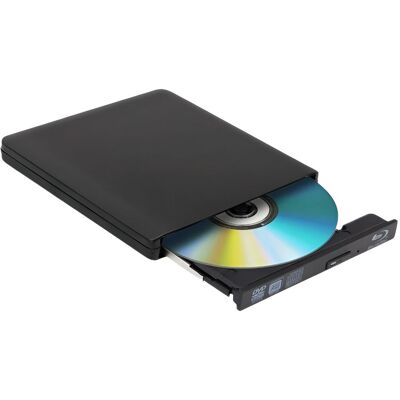 Tradebit Zewnętrzny napęd Blu-ray DVD 4K 3D USB 3.0 BD/CD/DVD do Windows//Mac OS/Linux Tradebit Zewnętrzny napęd Blu-ray DVD 4K 3D USB 3.0 BD/CD/DVD do Windows//Mac OS/Linux
