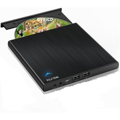 Inny producent Zewnętrzny napęd DVD NOLYTH – nagrywarka z wyjściem audio i USB czarny Inny producent Zewnętrzny napęd DVD NOLYTH – nagrywarka z wyjściem audio i USB czarny