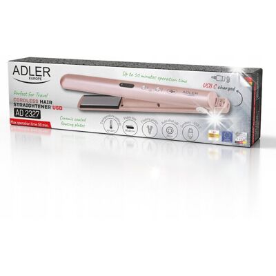 Adler AD 2327 pink Prostownica bezprzewodowa podróżna - USB Adler AD 2327 pink Prostownica bezprzewodowa podróżna - USB