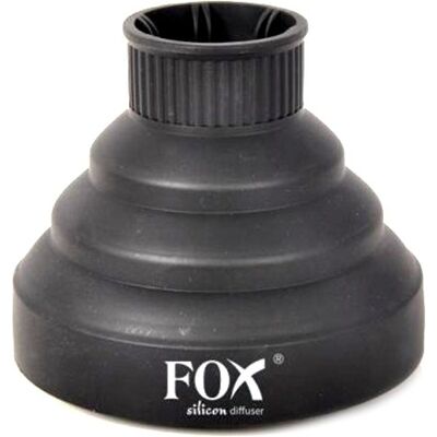 Dyfuzor do suszarki silikonowy FOX PROFESSIONAL, czarny Dyfuzor do suszarki silikonowy FOX PROFESSIONAL, czarny