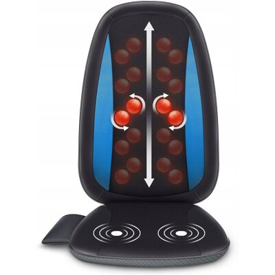 Inny producent Mata Masująca Comfier Czarny Masaż Głęboki: Nakładka Do Masażu Shiatsu Inny producent Mata Masująca Comfier Czarny Masaż Głęboki: Nakładka Do Masażu Shiatsu