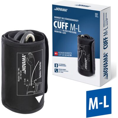 NOVAMA CUFF M-L Mankiet do ciśnieniomierzy naramiennych uniwersalny NOVAMA CUFF M-L Mankiet do ciśnieniomierzy naramiennych uniwersalny