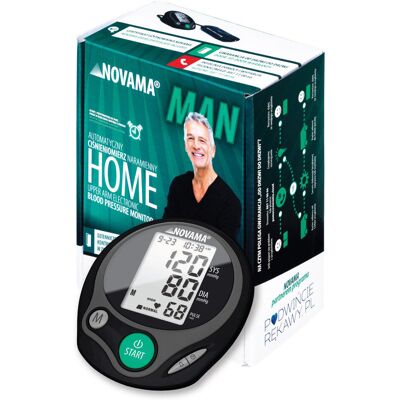 Novama Home Man, ciśnieniomierz elektroniczny, 1 sztuka Novama Home Man, ciśnieniomierz elektroniczny, 1 sztuka