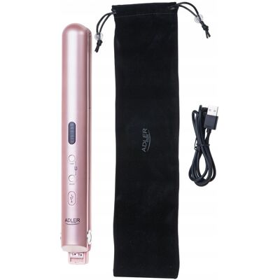 Prostownica Bezprzewodowa Podróżna USB LED Regulacja Temp + Etui Adler AD2327 Prostownica Bezprzewodowa Podróżna USB LED Regulacja Temp + Etui Adler AD2327