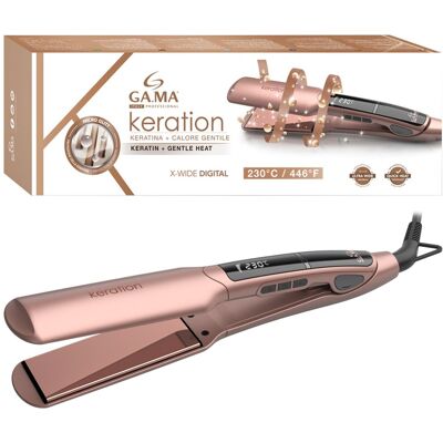 Prostownica Keration X-Wide GA.MA GI3032 - 40x100 mm regulacja temperatury LCD ochrona keratyny szerokie płytki obrotowy kabel do włosów długich i g.. Prostownica Keration X-Wide GA.MA GI3032 - 40x100 mm regulacja temperatury LCD ochrona keratyny szerokie płytki obrotowy kabel do włosów długich i g..