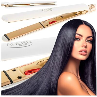 Adler PROSTOWNICA DO WŁOSÓW Z JONIZACJĄ POWŁOKA CERAMICZNE PŁYTKI PREMIUM Adler PROSTOWNICA DO WŁOSÓW Z JONIZACJĄ POWŁOKA CERAMICZNE PŁYTKI PREMIUM
