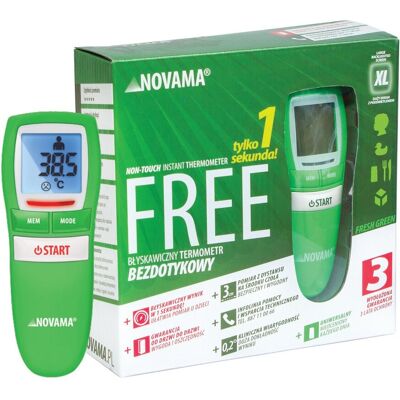 Termometr bezdotykowy NOVAMA Free Colors Fresh Green Termometr bezdotykowy NOVAMA Free Colors Fresh Green