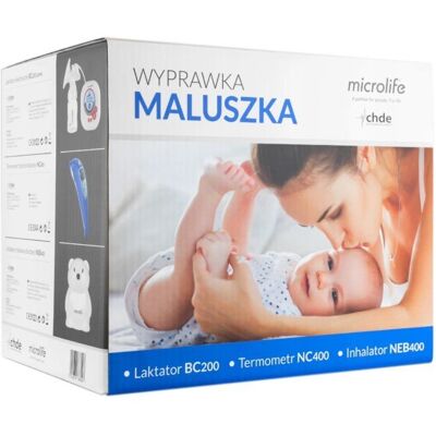 Zestaw do Opieki nad Noworodkiem Microlife - Odciągacz, Termometr, Inhalator Zestaw do Opieki nad Noworodkiem Microlife - Odciągacz, Termometr, Inhalator