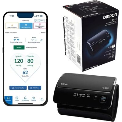 Ciśnieniomierz Naramienny Omron Evolv Hem-7600t-E Bezprzewodowy Bluetooth Aplikacja Omron Connect Wykrywanie Arytmii Mankiet Intelli Wrap 22-42 Cm Ciśnieniomierz Naramienny Omron Evolv Hem-7600t-E Bezprzewodowy Bluetooth Aplikacja Omron Connect Wykrywanie Arytmii Mankiet Intelli Wrap 22-42 Cm