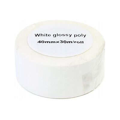 Inny producent Etykiety błyszczące w rolce JetWorld Białe 40mm*30m zamiennik do Epson TM-3 Inny producent Etykiety błyszczące w rolce JetWorld Białe 40mm*30m zamiennik do Epson TM-3