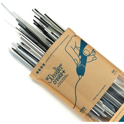 Filament 3Doodler Create i PRO, ABS, 3mm, 250 sztuk, GreyScale Filament 3Doodler Create i PRO, ABS, 3mm, 250 sztuk, GreyScale