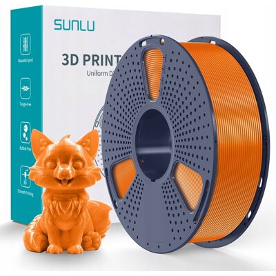 Filament Sunlu Orange Pomarańczowy Petg 1,75mm 1kg Filament Sunlu Orange Pomarańczowy Petg 1,75mm 1kg