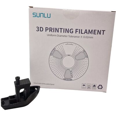 Filament Sunlu Pet-G 1.75mm 1kg Black Czarny Filament Sunlu Pet-G 1.75mm 1kg Black Czarny